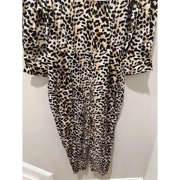 Something Navy Leopard Print Jumpsuit - Picture 7 of 16